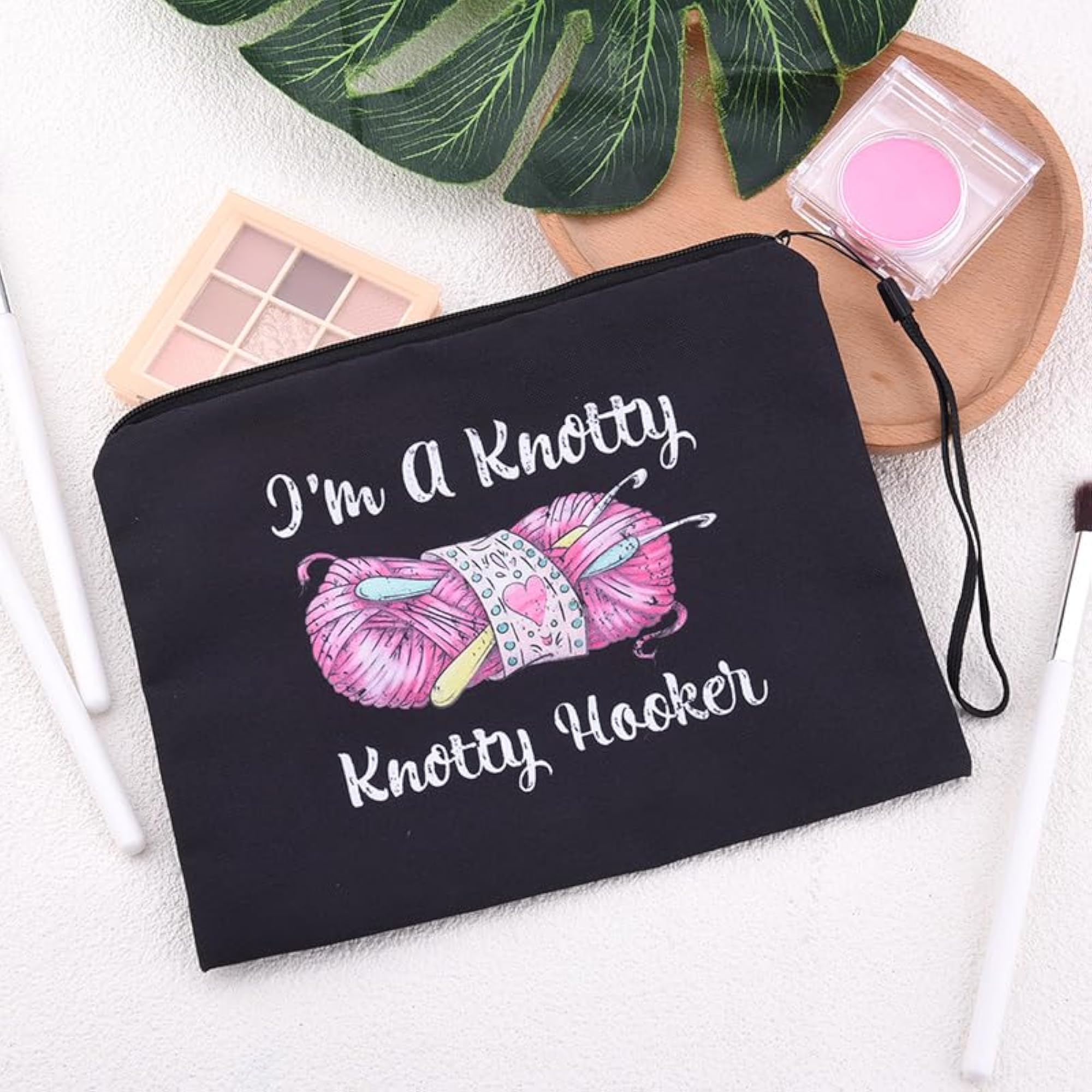 Knitting Gifts Cosmetic Makeup Bag Organiser